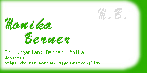 monika berner business card