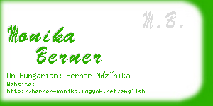 monika berner business card